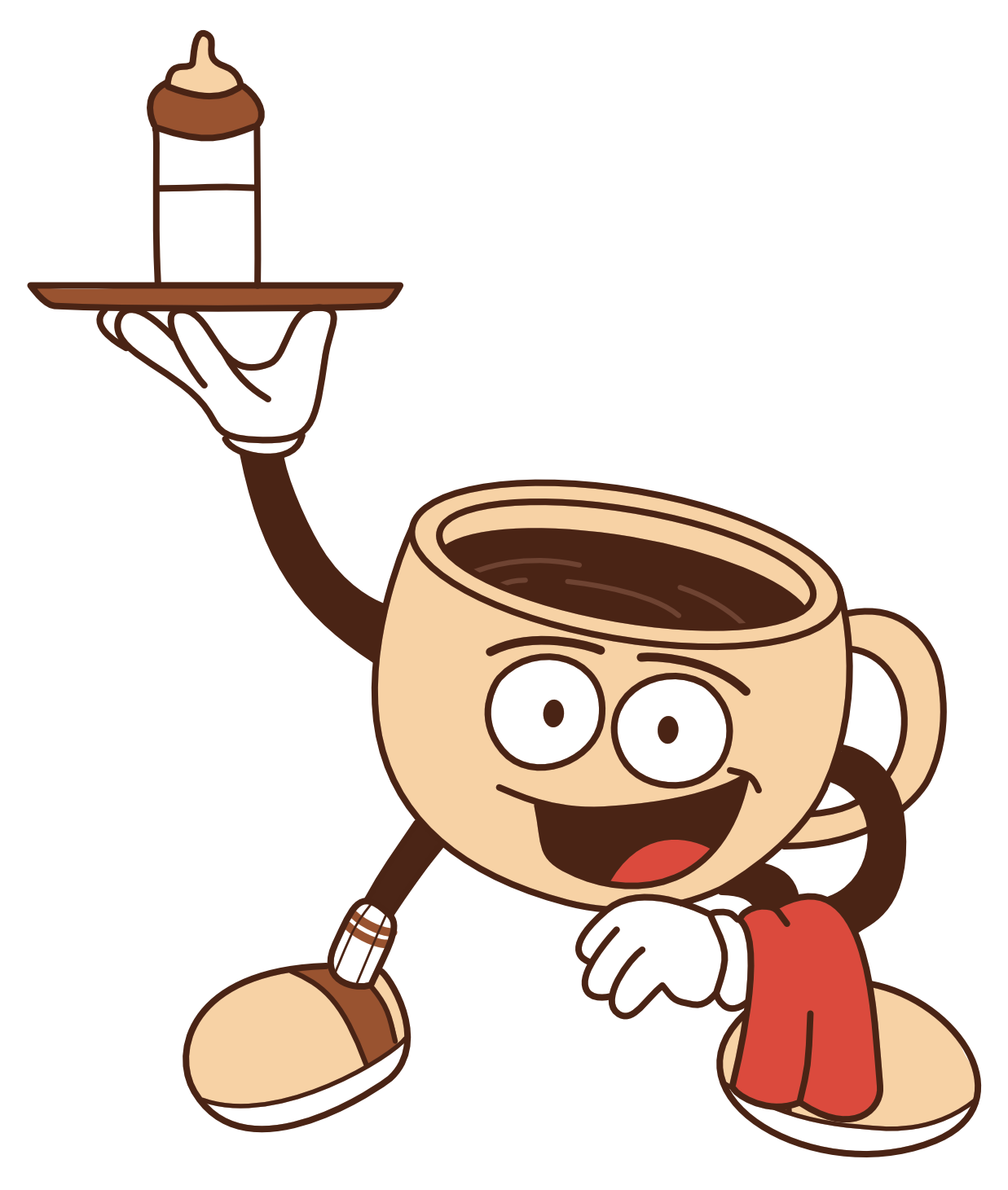 Illustration d'une tasse de café serveur